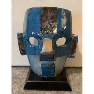 Mayan Aztec Death Mask 4" Wide  4.5 Inches Tall  #1291